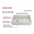 Bocchi Contempo Farmhouse Apron Front Fireclay 36 in. Single Bowl Kitchen Sink in White 1354-001-0120